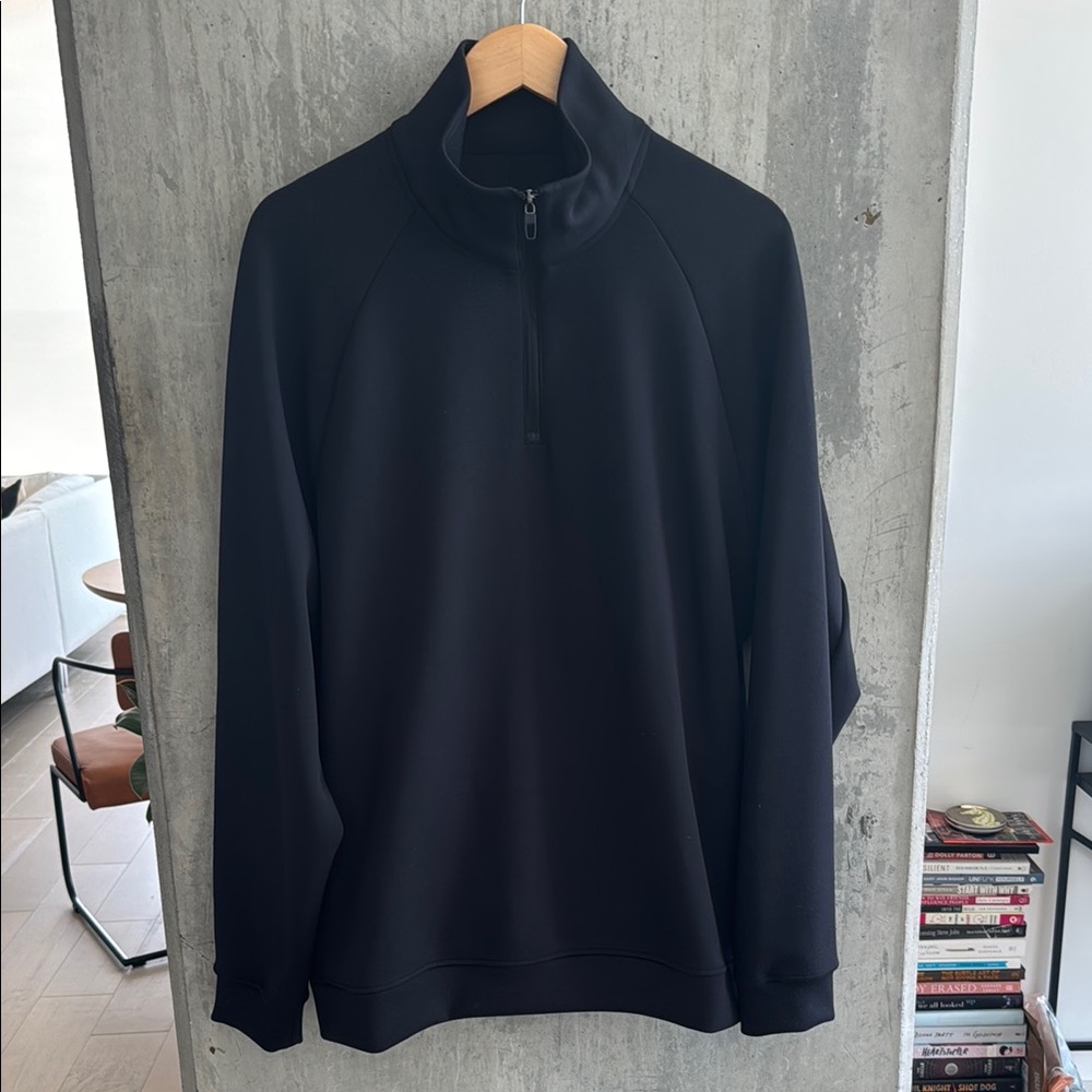 lululemon athletica Men's Black Zip-Up Sweater